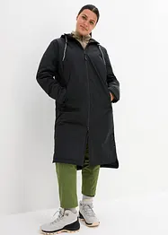 Vadderad mellanlång regnkappa, vattentät, bonprix