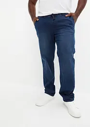 Dra på-jeans med bekvämt snitt, Regular Fit, Straight, bonprix