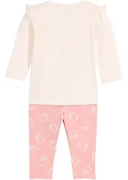 Hello Kitty långärmad topp + leggings av bomull för bebisar  (2 delar), bonprix
