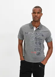 Kortärmad pikétröja i jersey, bonprix