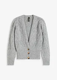 Cardigan med breda muddar, bonprix