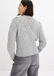 Cardigan med breda muddar, bonprix