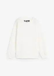 Sweatshirt med stickad infällning, bonprix