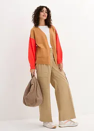 Oversizecardigan med colour blocking-look, bonprix