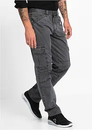 Relaxed Fit cargobyxa av ren bomull, Straight, bonprix