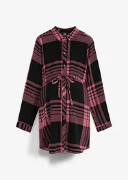 Lång mamma-/amningsblus i flanell, bonprix