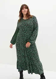 Jerseyklänning i böljande viskosmix, bonprix