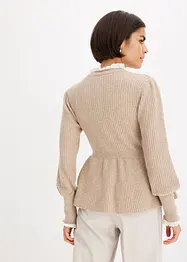 Feminin tröja med blusinfällning, bonprix
