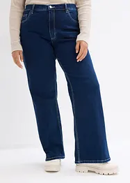 Wide Leg Jeans High Waist, ekologisk bomull, bonprix