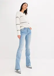 Stretch Flared Jeans Mid Waist, bonprix