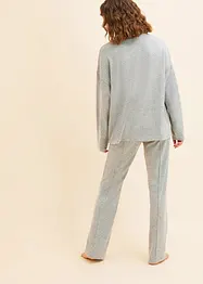 Byxa och topp i mjukt material, bonprix