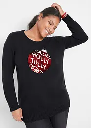 Jultröja med vändbara paljetter, bonprix