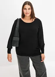 Finstickad tröja av viskosmix med mjukt fall, bonprix