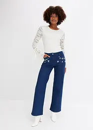 Wide Leg Jeans Mid Waist, bonprix