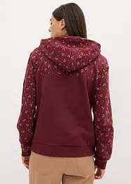 Luvtröja med dragkedja i ren bomull, bonprix