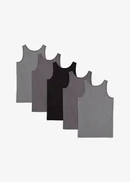 Linne med mjuk bomull (5-pack), bonprix