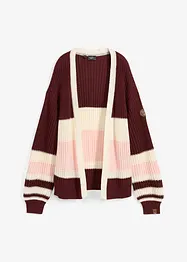 Randig cardigan utan knäppning, bonprix