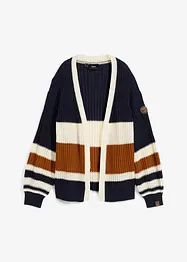 Randig cardigan utan knäppning, bonprix