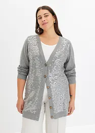 Cardigan med paljetter, bonprix