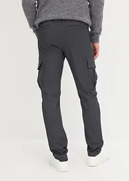 Cargobyxa i flanell med gubbveck, Regular Fit, Straight, bonprix