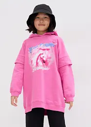 Oversizehoodie för barn, ekologisk bomull, bonprix