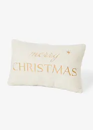Prydnadskudde med "Merry Christmas"-tryck, bonprix