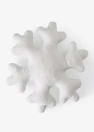 Fluffig prydnadskudde i form av en snöflinga, bonprix