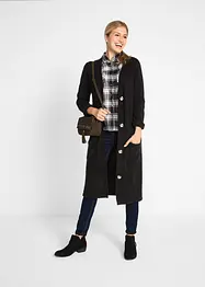 Lång cardigan med påsydda fickor, bonprix