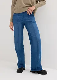 Utsvängda jeans med hög och bekväm midja, bonprix