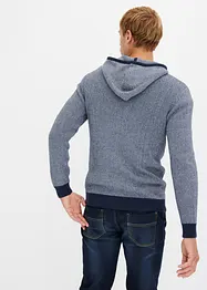 Cardigan med luva i ren bomull, bonprix