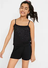 Playsuit med nitar, för barn, bonprix