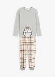 Barnpyjamas med flanellbyxa (2 delar), bonprix