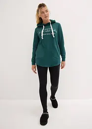 Träningsoverall med lång oversizesweatshirt och leggings (2 delar), bonprix