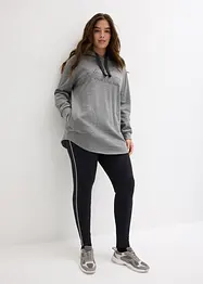 Träningsoverall med lång oversizesweatshirt och leggings (2 delar), bonprix