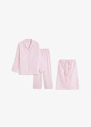 Vävd flanellpyjamas med gåvopåse, bonprix