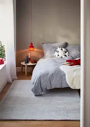 Fluffig prydnadskudde i form av en snöflinga, bonprix