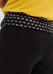 Sportig trikå-culottbyxa med komfortlinning, vadlång, bonprix