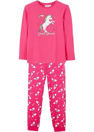 Pyjamas i ekologisk bomull (2 delar), bonprix