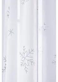 Gardin av återvunnen polyester, snöflingor (1-pack), bonprix