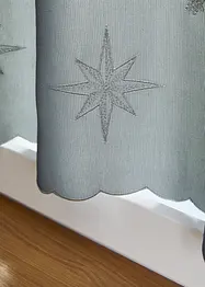 Cafégardin med broderade stjärnor, bonprix