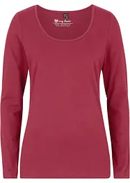 Figurnära topp med långa ärmar, bonprix