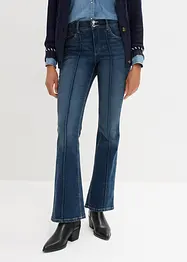 Stretch Flared Jeans Mid Waist, bonprix