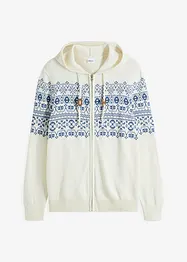 Lusemönstrad cardigan med bekvämt snitt, bonprix