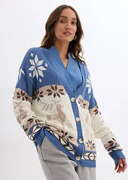 Cardigan med julmotiv, bonprix