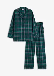 Vävd flanellpyjamas, bonprix