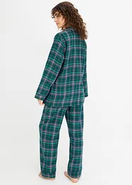 Vävd flanellpyjamas, bonprix