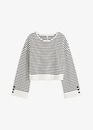 Oversize-sweatshirt i ekologisk bomull, bonprix