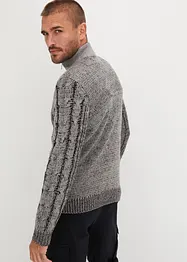 Cardigan med flätstickning, bonprix