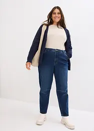 Barrel-jeans High Waist, cropped, bonprix