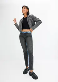 Straight Jeans Low Waist, Colour Blocking, bonprix